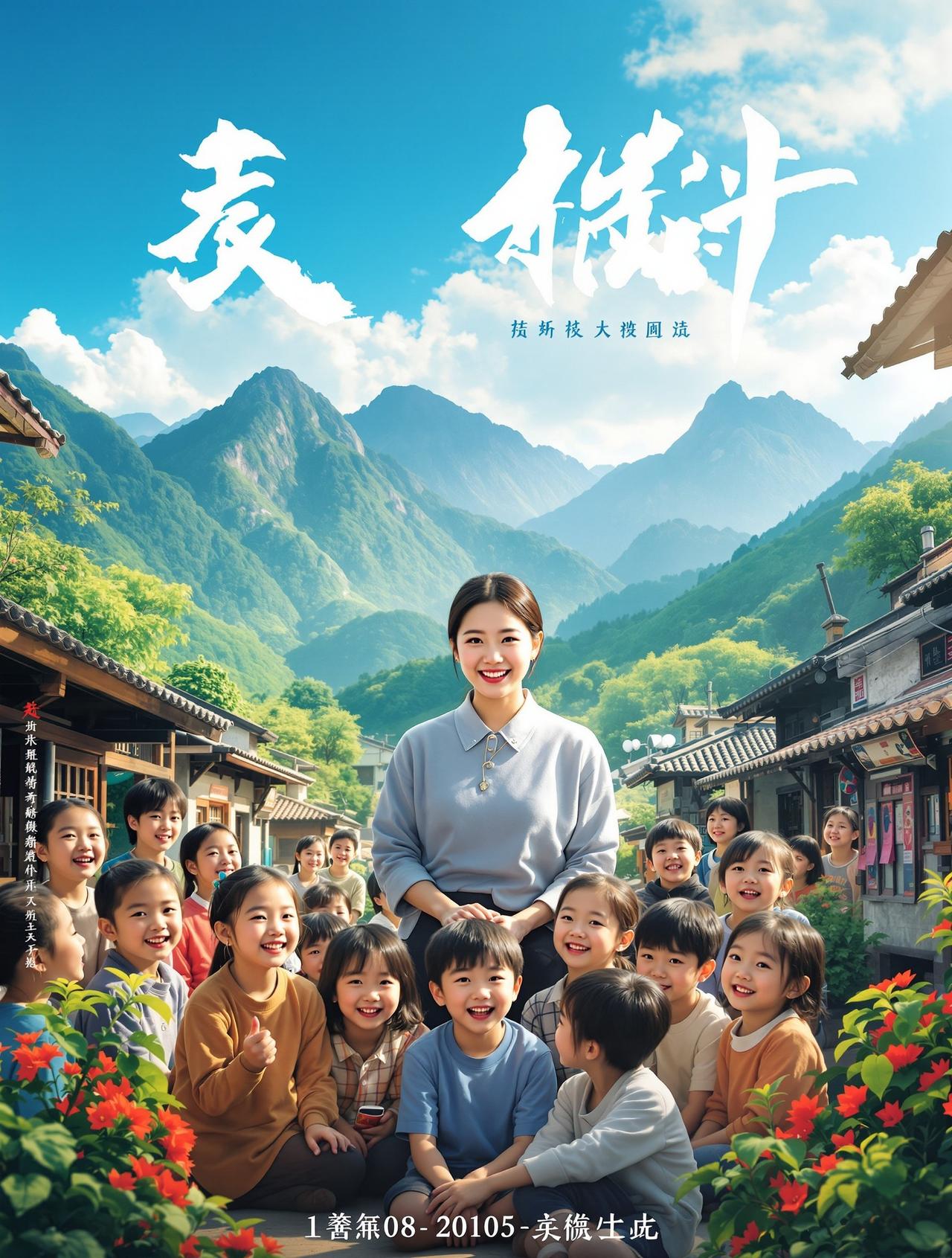 短剧库夸克作品《山那边》海报 - 乡村温情题材短剧